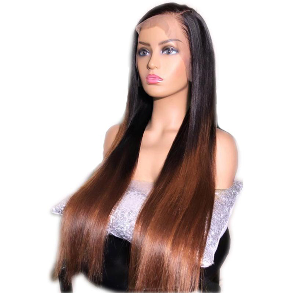 Long et lisse Lace Front Wig avec baby hair pré pincée - OSEZ LA WIG