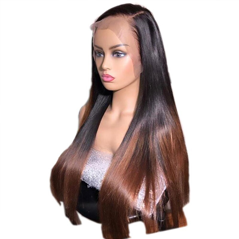 Long et lisse Lace Front Wig avec baby hair pré pincée - OSEZ LA WIG