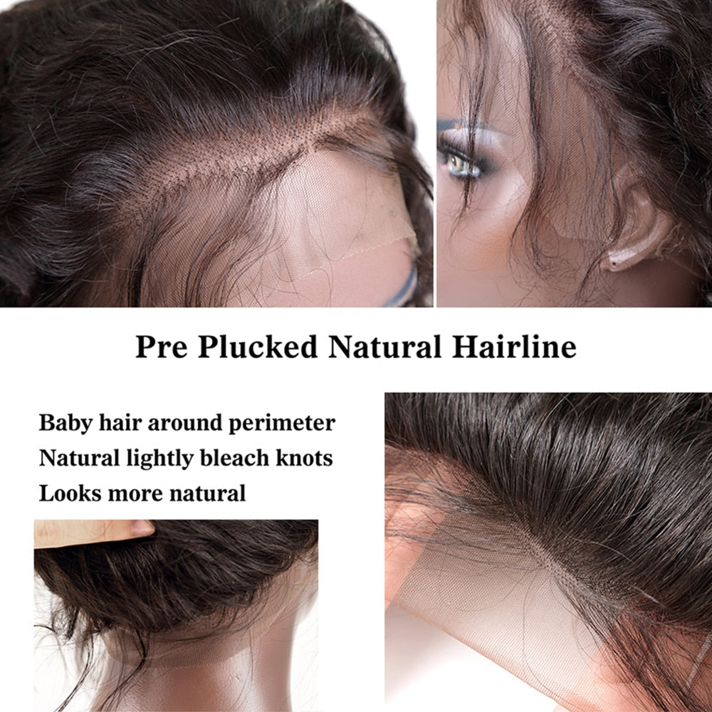 Long et lisse Lace Front Wig avec baby hair pré pincée - OSEZ LA WIG