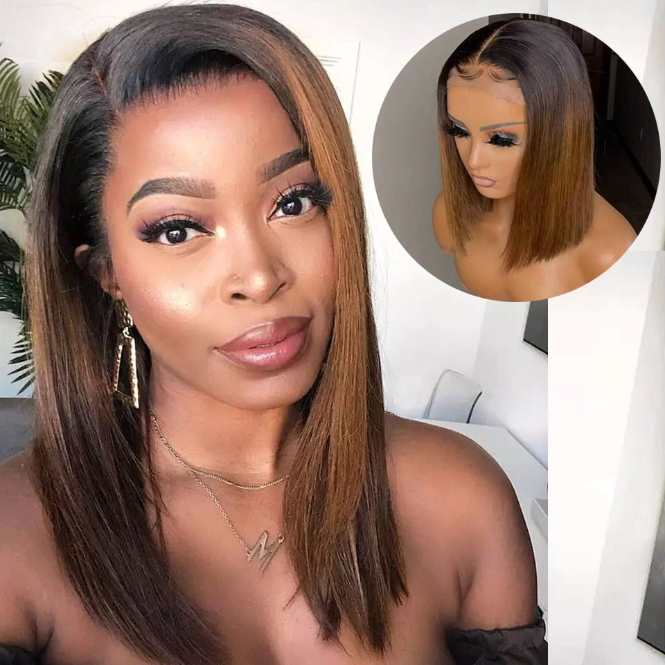 #1B/4 Ombre Miel Blonde Lace Front wig 13X4 - OSEZ LA WIG