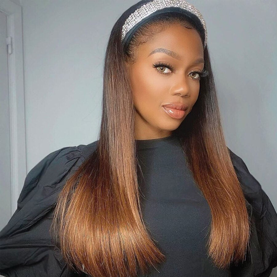 Perruque Bandeau ombre lisse