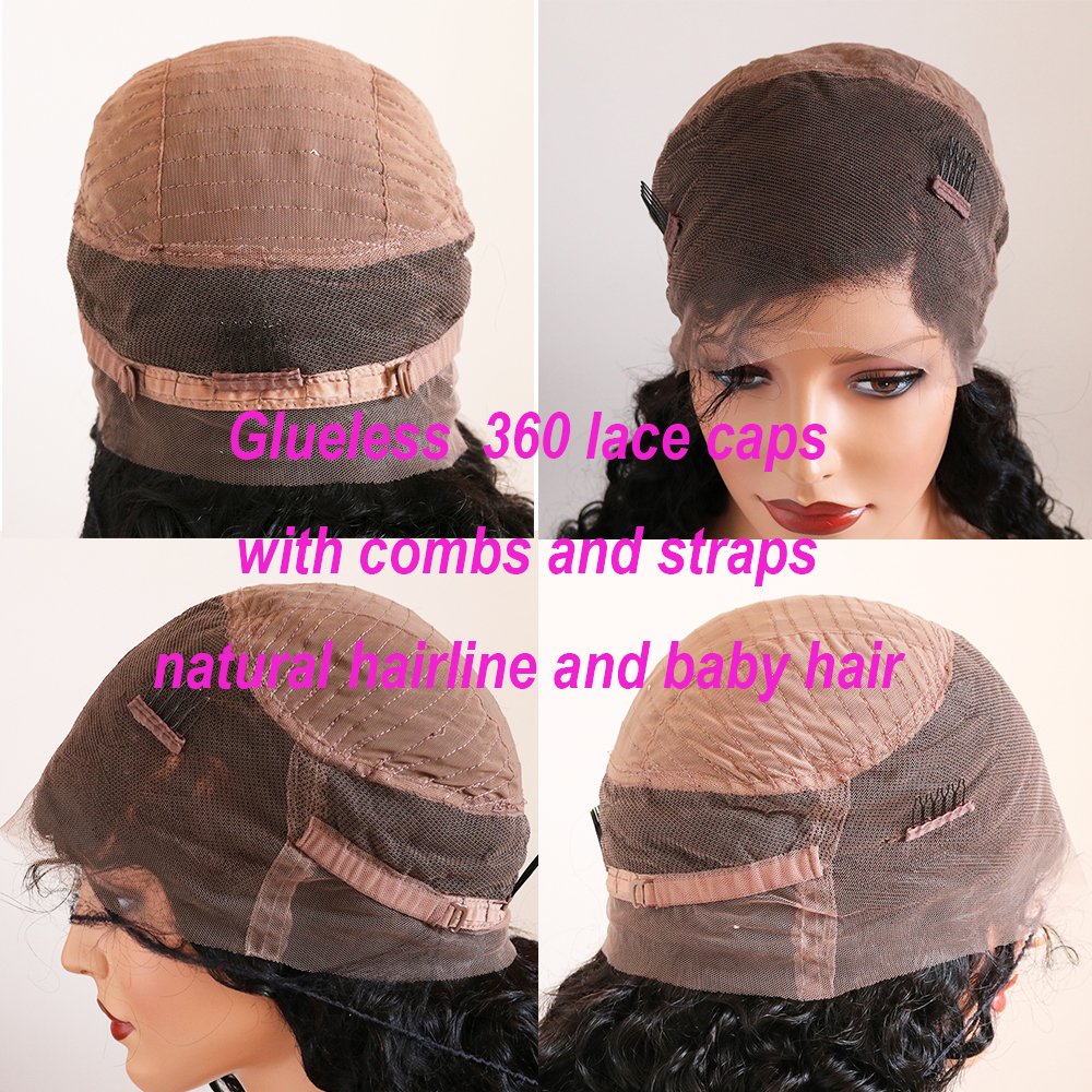 360 Lace front wig sans colle customisée avec baby hair - OSEZ LA WIG