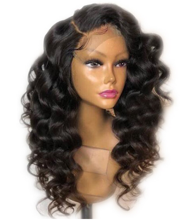 Lace Frontal Wig Silk 4x4 Deep Wave avec Baby Hair Pre pincé - OSEZ LA WIG