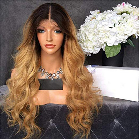 Full Lace Wig Body Wave Color Ombre Honey Blonde - OSEZ LA WIG