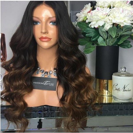 360 Lace Frontal Wig Three Tone 1b/4/30 Color Wavy - OSEZ LA WIG