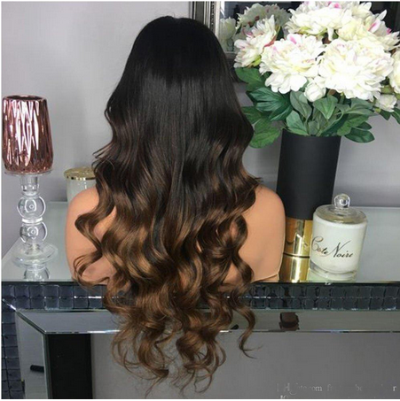 360 Lace Frontal Wig Three Tone 1b/4/30 Color Wavy - OSEZ LA WIG
