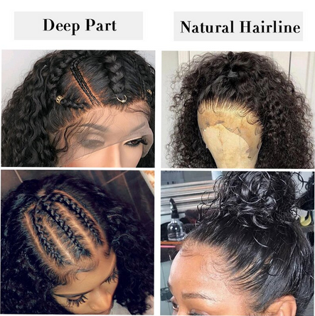 Lace Frontal Wig Sans Colle bouclée - OSEZ LA WIG