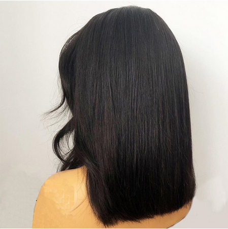 Lace Front Wig 4x4 Yaki lisse vrai faux cuir chevelu Baby Hair customizé - OSEZ LA WIG