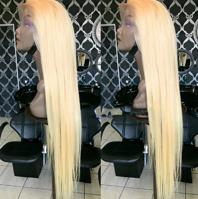 360 Lace Frontal Wig sans colle avec Baby Hair lisse comme de la soie - OSEZ LA WIG