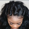 4x4 Silk Top Wig ondulé avec baby hair naturel - OSEZ LA WIG