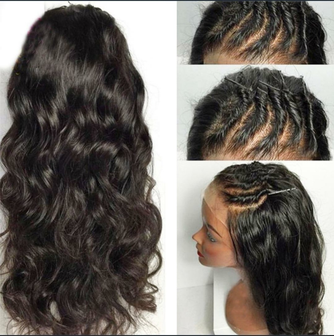 4x4 Silk Top Wig ondulé avec baby hair naturel - OSEZ LA WIG