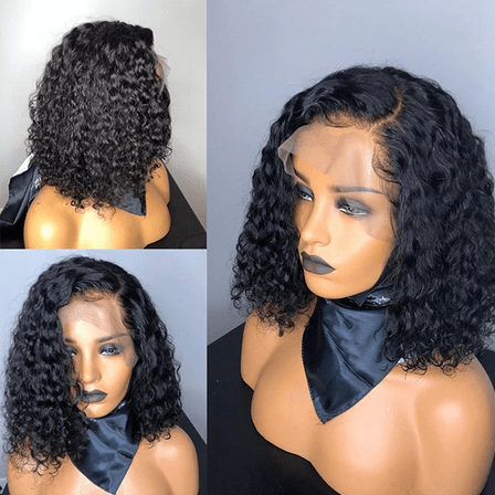 Short Lace Frontal Wig 13x6 Pre-Plucked With Baby Hair Curly - OSEZ LA WIG