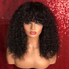 13X6 lace front wig avec frange