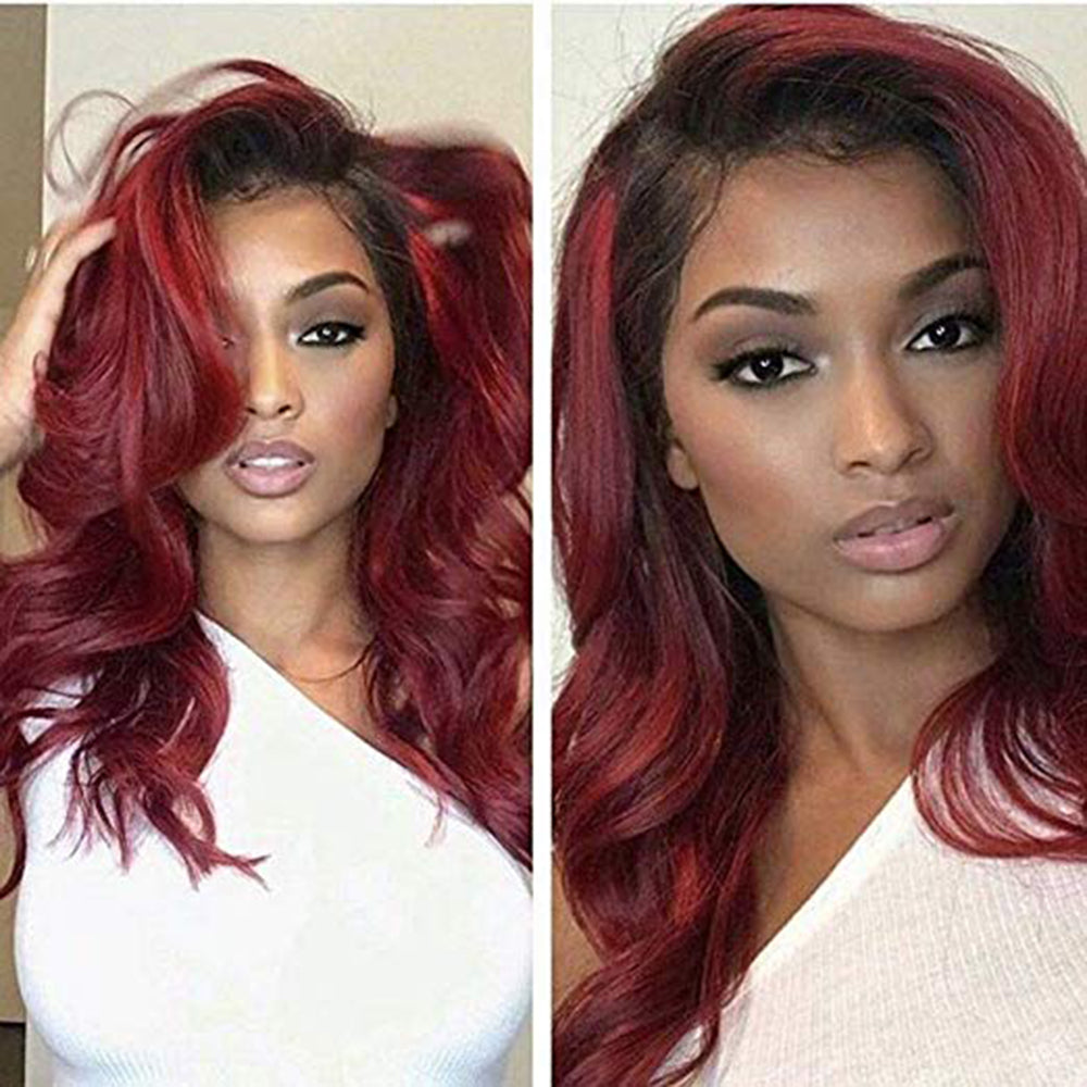 Full Lace customizé 1B-99j Body Wave avec Baby hair - OSEZ LA WIG