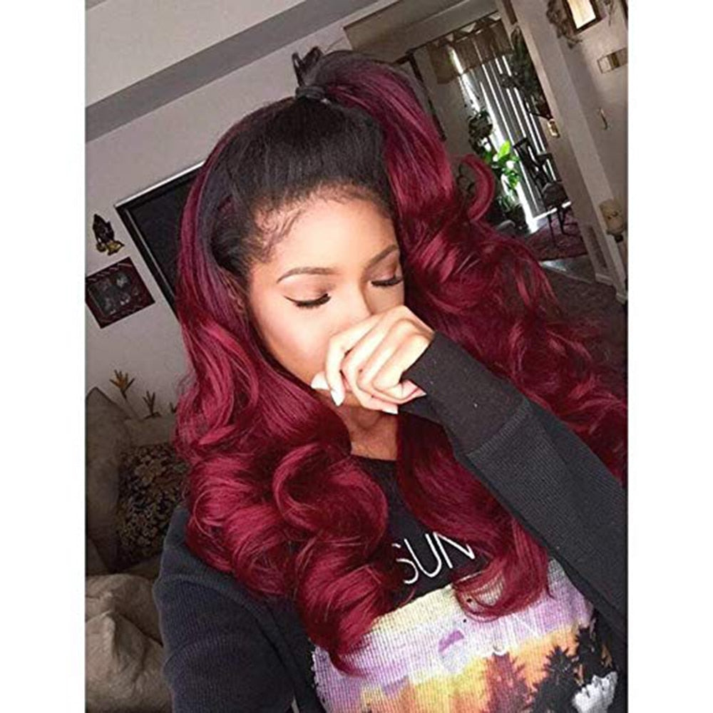 Full Lace customizé 1B-99j Body Wave avec Baby hair - OSEZ LA WIG