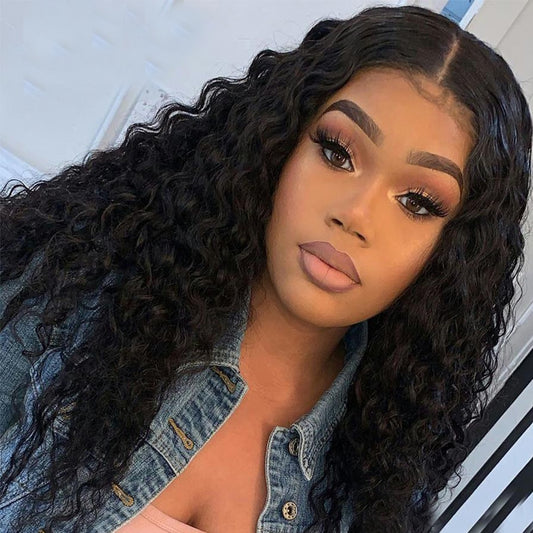 Lace Frontal Wig Deep Wave avec Baby Hair customizé  (pré pincée) - OSEZ LA WIG