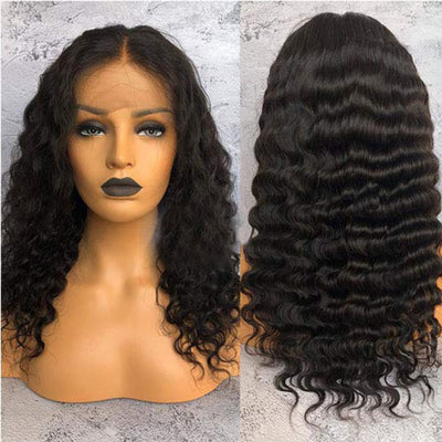 Lace Frontal Wig Deep Wave avec Baby Hair customizé  (pré pincée) - OSEZ LA WIG
