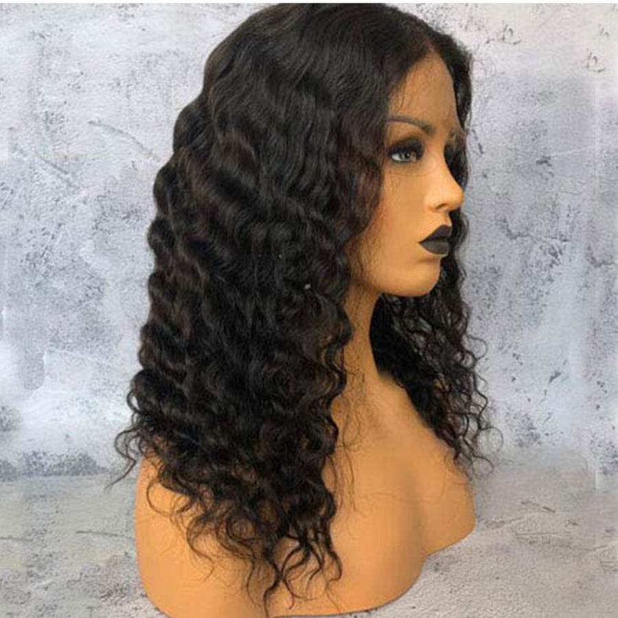 Lace Frontal Wig Deep Wave avec Baby Hair customizé  (pré pincée) - OSEZ LA WIG