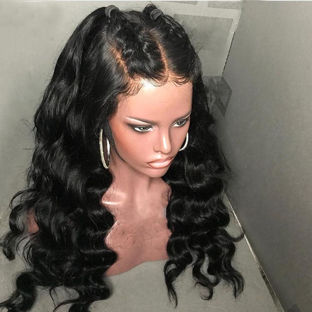 Faux cuir chevelu en lace front ondulée avec baby hair - OSEZ LA WIG