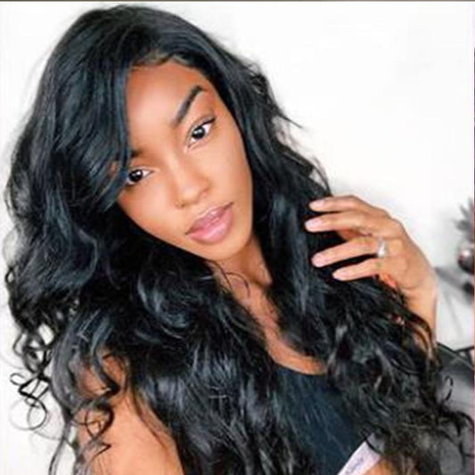 Faux cuir chevelu en lace front ondulée avec baby hair - OSEZ LA WIG