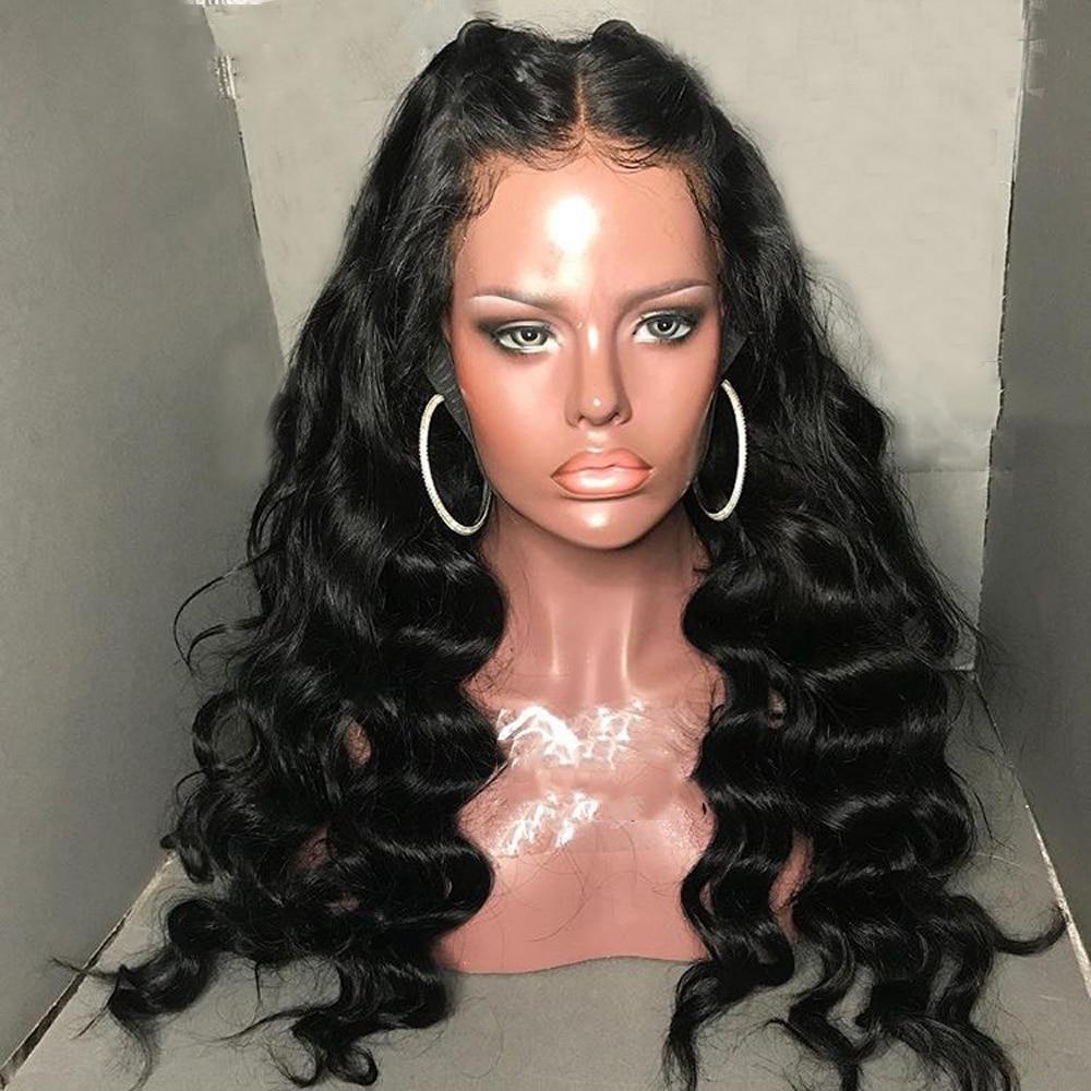 Faux cuir chevelu en lace front ondulée avec baby hair - OSEZ LA WIG