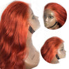 13x6 Lace Front Wig Orange pré pincée sans colle avec baby hair - OSEZ LA WIG
