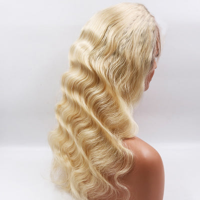 360 Lace Frontal avec Baby Hair Customizé  (pré pincé)Color Blonde 613 - OSEZ LA WIG