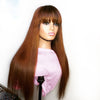 13x4 Lace Front  Human Hair avec frange - OSEZ LA WIG