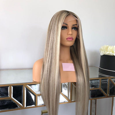 Blonde lace Wig pré pincée Naturel Hairline - OSEZ LA WIG