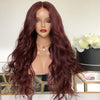 Rouge acajou Lace Frontal Wig ondulée Customisée (pré pincée) - OSEZ LA WIG